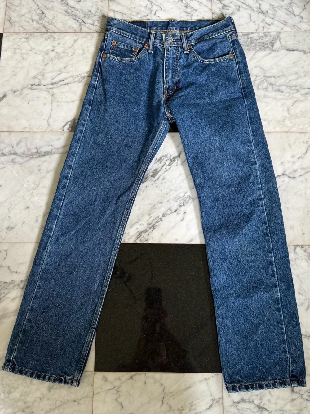 Levi's 505 Regular Fit Straight Leg Blue Jeans 29 x 30 Classic Rugged workwear